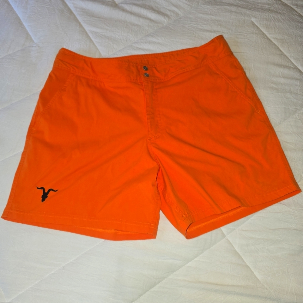 Bright Orange Xl Ignite Shorts with Logo Texas